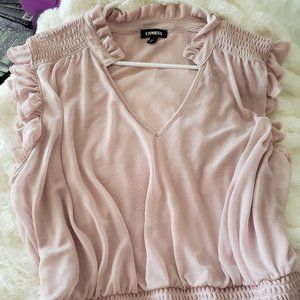 Soft Pink Blousy Top